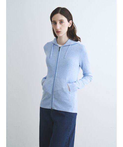 three dots / スリードッツ パーカー | Cotton melange l/s hoody | 詳細6