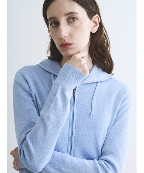 three dots / スリードッツ パーカー | Cotton melange l/s hoody | 詳細7