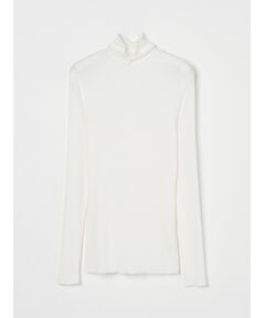 Silk cashmere tee turtle neck