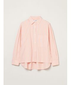 three dots / スリードッツ シャツ・ブラウス | Broad stripe loose shirt