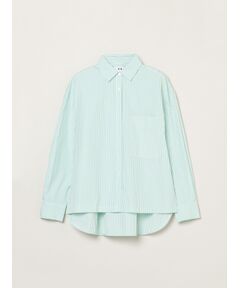 three dots / スリードッツ シャツ・ブラウス | Broad stripe loose shirt