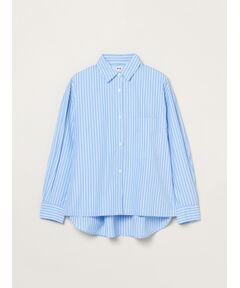 three dots / スリードッツ シャツ・ブラウス | Broad stripe loose shirt