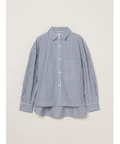 three dots / スリードッツ シャツ・ブラウス | Broad stripe loose shirt