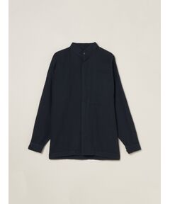 three dots / スリードッツ シャツ・ブラウス | Men's garment dye stand collar shirt
