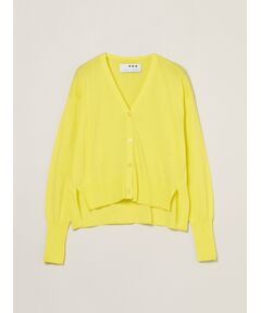 three dots / スリードッツ カーディガン・ボレロ | Cotton silk cardigan