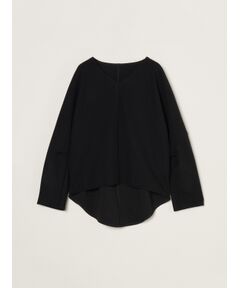 three dots / スリードッツ ニット・セーター | Wooly jersey cocoon pullover