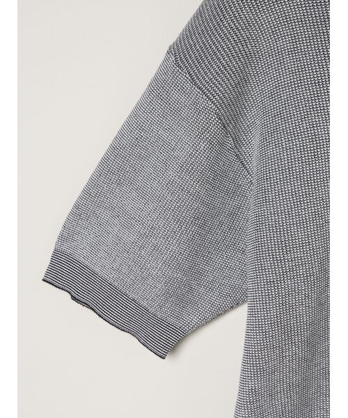 three dots / スリードッツ Tシャツ | Men's organic cotton waffle t-shirt | 詳細3