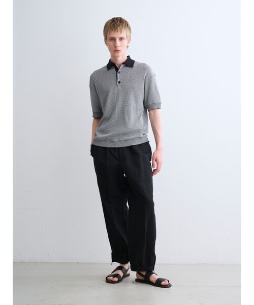 three dots / スリードッツ その他トップス | Men's organic cotton waffle polo | 詳細9