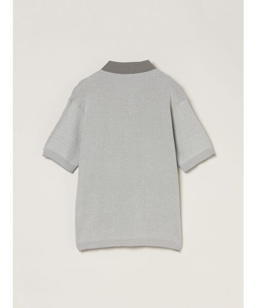 three dots / スリードッツ その他トップス | Men's organic cotton waffle polo | 詳細1