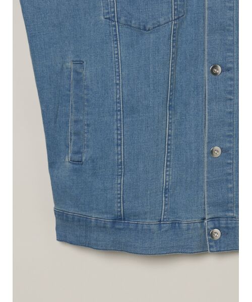 three dots / スリードッツ その他アウター | Loose denim jumper | 詳細4