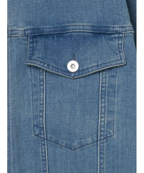 three dots / スリードッツ その他アウター | Loose denim jumper | 詳細5