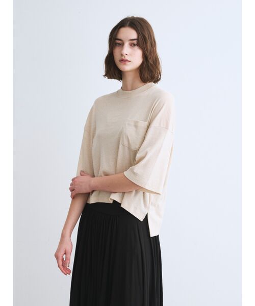 three dots / スリードッツ Tシャツ | Sparkle boxy short sleeve | 詳細6