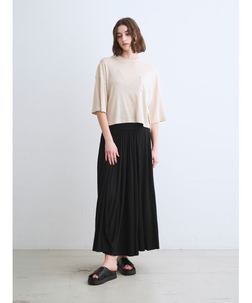 three dots / スリードッツ Tシャツ | Sparkle boxy short sleeve | 詳細8