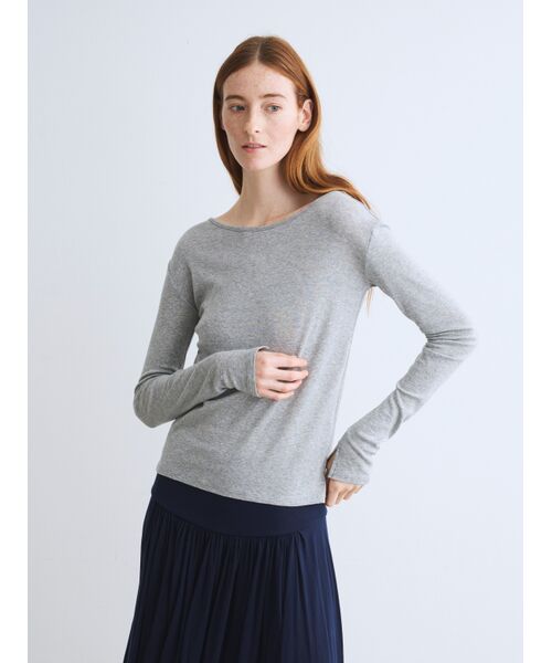 three dots / スリードッツ Tシャツ | Sparkle narrow tee | 詳細6