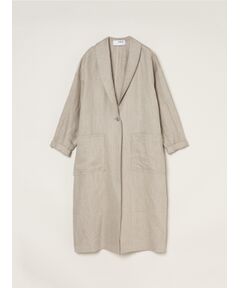 three dots / スリードッツ その他アウター | Rough linen doctor coat