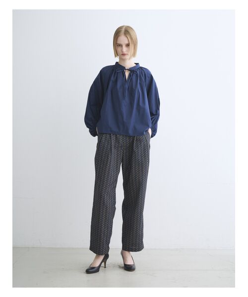 three dots / スリードッツ Tシャツ | Sierra voile big sleeve top | 詳細9