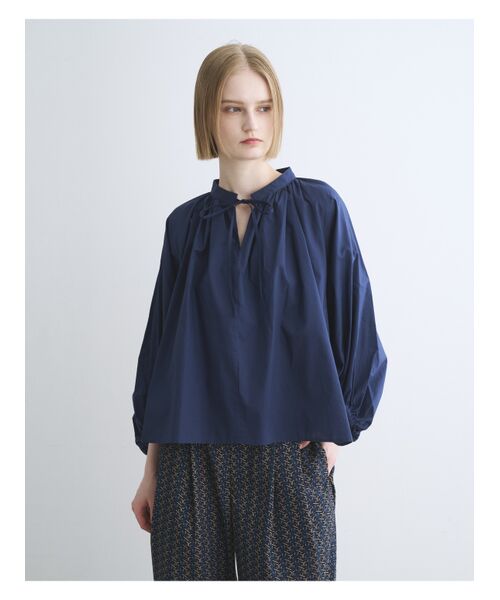 three dots / スリードッツ Tシャツ | Sierra voile big sleeve top | 詳細7