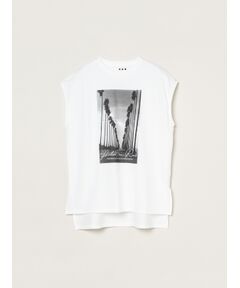 three dots / スリードッツ その他トップス | Graphic tee tanktop