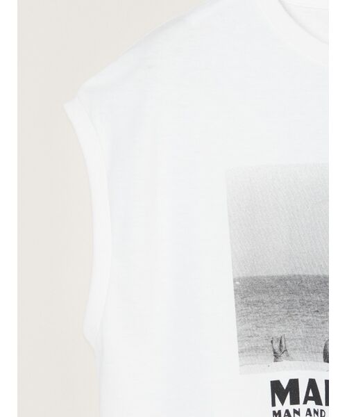 three dots / スリードッツ その他トップス | Graphic tee tanktop | 詳細3