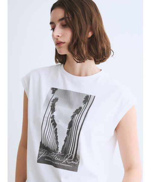 three dots / スリードッツ その他トップス | Graphic tee tanktop | 詳細7