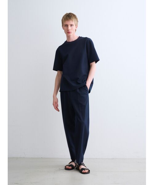 three dots / スリードッツ Tシャツ | Men's creamy double knit t-shirt | 詳細9