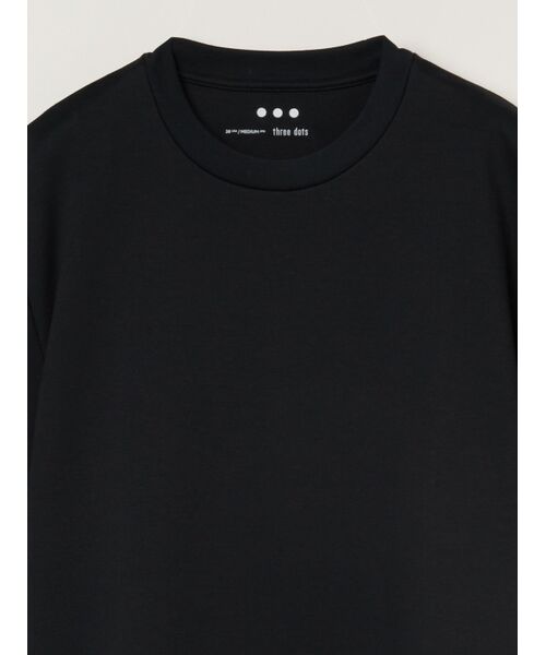 three dots / スリードッツ Tシャツ | Men's creamy double knit t-shirt | 詳細2