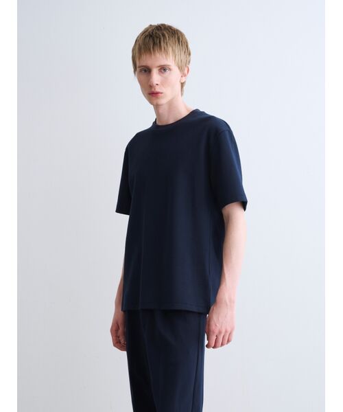 three dots / スリードッツ Tシャツ | Men's creamy double knit t-shirt | 詳細7