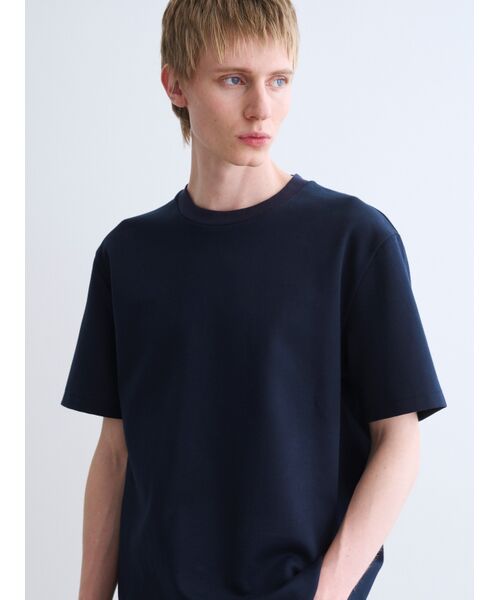 three dots / スリードッツ Tシャツ | Men's creamy double knit t-shirt | 詳細8