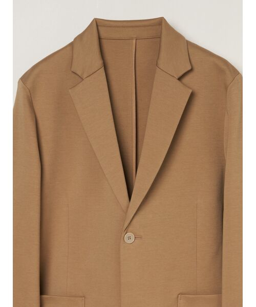 three dots / スリードッツ テーラードジャケット | Men's creamy double knit jacket | 詳細2