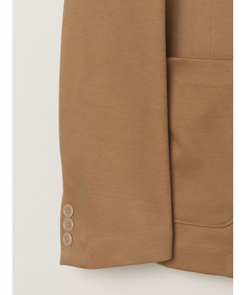 three dots / スリードッツ テーラードジャケット | Men's creamy double knit jacket | 詳細5
