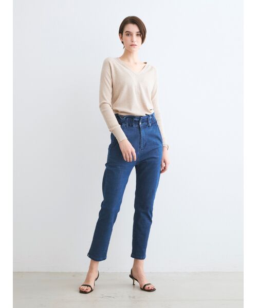 three dots / スリードッツ ニット・セーター | Cotton melange l/s v neck | 詳細10