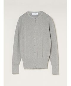 three dots ウール リブ ジャージー カーディガン レディース Washable cotton silk cropped cardigan （カーディガン・ボレロ