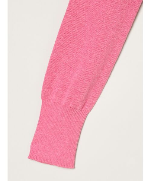 three dots / スリードッツ カーディガン・ボレロ | Cotton melange l/s crew cardigan | 詳細3