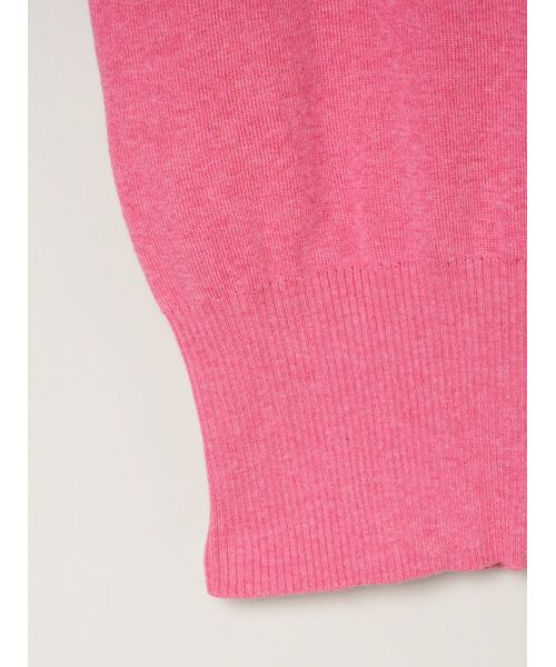 three dots / スリードッツ カーディガン・ボレロ | Cotton melange l/s crew cardigan | 詳細4