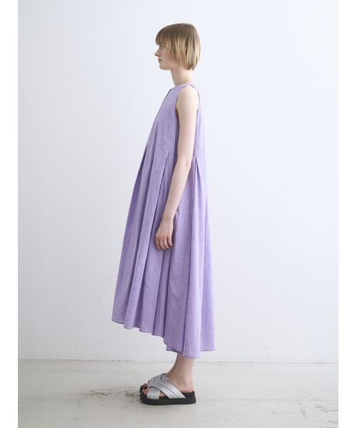 three dots / スリードッツ ドレス | Cotton linen dress | 詳細9