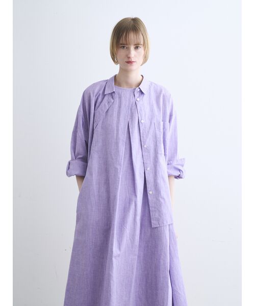 three dots / スリードッツ ドレス | Cotton linen dress | 詳細6