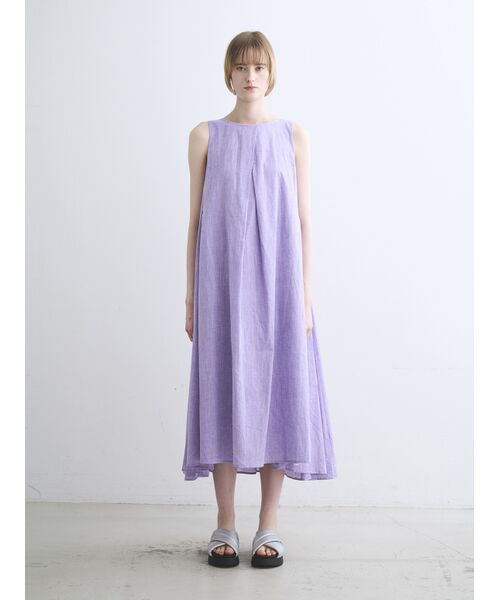 three dots / スリードッツ ドレス | Cotton linen dress | 詳細8