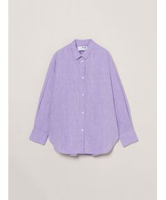 three dots / スリードッツ シャツ・ブラウス | Cotton linen shirt