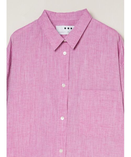 three dots / スリードッツ その他トップス | Cotton linen shirt | 詳細2
