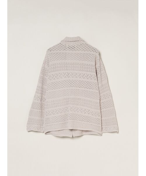 three dots / スリードッツ その他アウター | Striped lace jacket | 詳細1