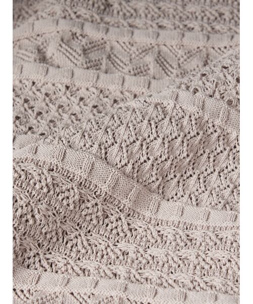 three dots / スリードッツ その他アウター | Striped lace jacket | 詳細5