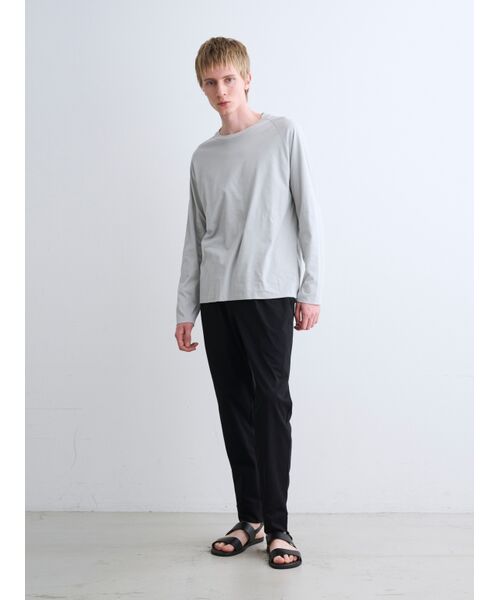 three dots / スリードッツ Tシャツ | Men's milky jersey l/s t-shirt | 詳細9