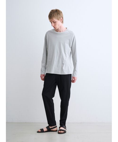 three dots / スリードッツ Tシャツ | Men's milky jersey l/s t-shirt | 詳細10