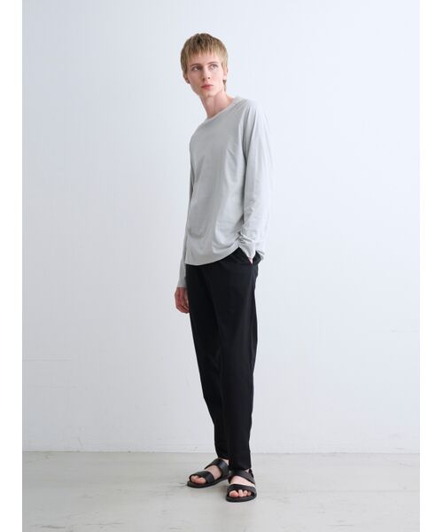 three dots / スリードッツ Tシャツ | Men's milky jersey l/s t-shirt | 詳細8