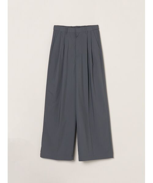 three dots / スリードッツ その他パンツ | Stretch typewriter tuckwidepants(charcoal)