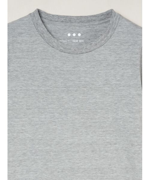 three dots / スリードッツ Tシャツ | Sheer slub s/s tee | 詳細2