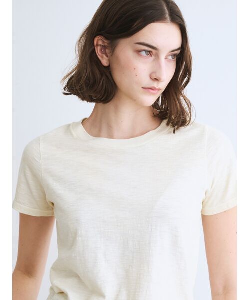 three dots / スリードッツ Tシャツ | Sheer slub s/s tee | 詳細7