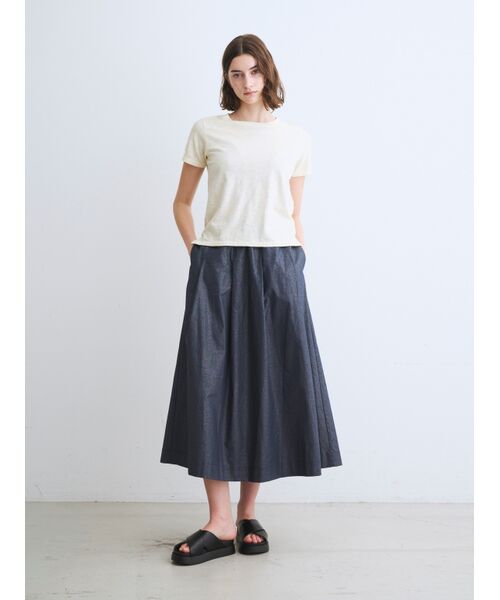 three dots / スリードッツ Tシャツ | Sheer slub s/s tee | 詳細8