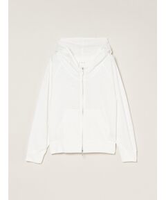 three dots / スリードッツ その他トップス | Sheer slub zip up hoody