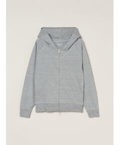 three dots / スリードッツ その他トップス | Sheer slub zip up hoody